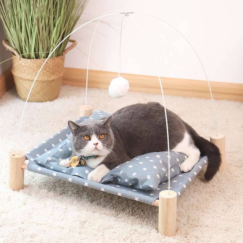 CatHoliday เต๊นท์ขาไม้ ที่นอนแมว ที่นอนสัตว์เลี้ยง