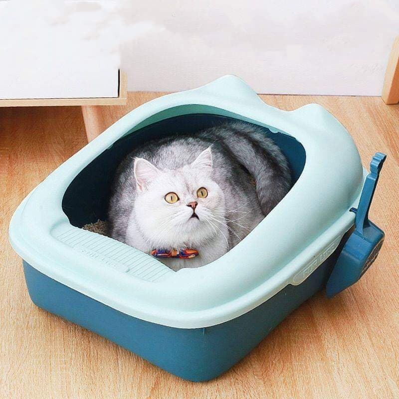 ห้องน้ำถาดหน้าแมว XL ห้องน้ำแมว กระบะทรายแมว