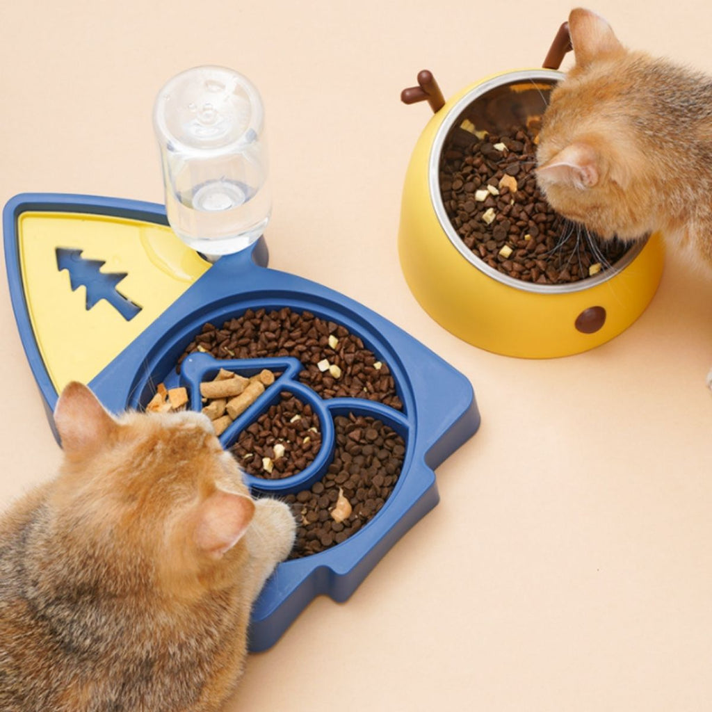 CatHoliday ที่ให้น้ำอาหารกวาง ที่ให้น้ำให้อาหารสัตว์เลี้ยง ชามอาหารแมว