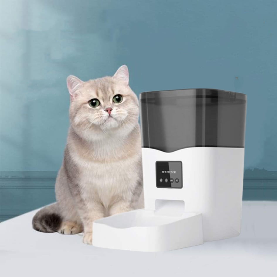 CatHoliday เครื่องให้อาหารตั้งเวลาต่อ app บันทึกเสียงได้ เครื่องให้อาหารแมว เครื่องให้อาหารสัตว์เลี้ยง