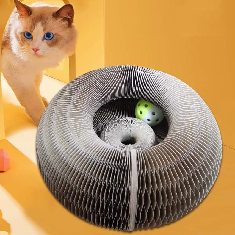 CatHoliday ชามพัดรางบอล V2 ของเล่นแมว ที่ฝนเล็บแมว ที่ลับเล็บแมว