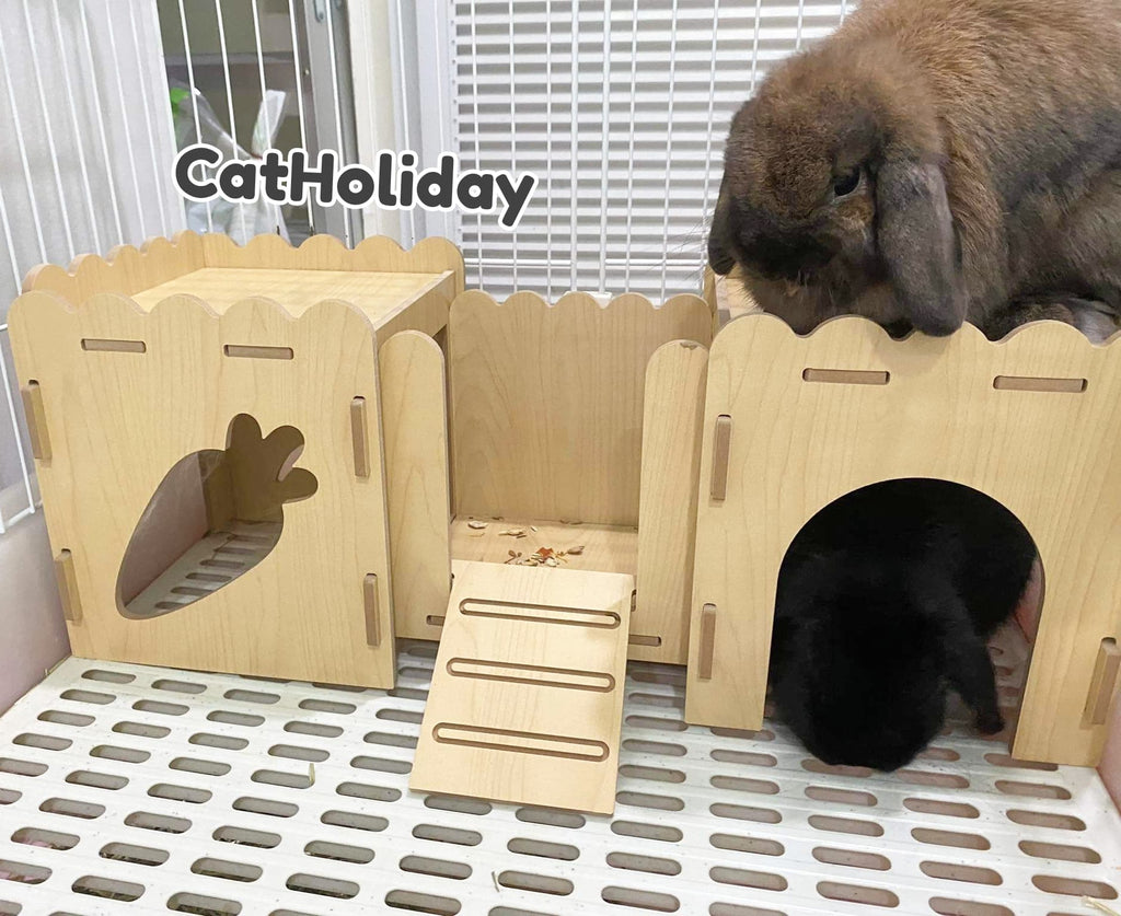 CatHoliday บ้านไม้กระต่าย บ้านกระต่าย บ้านสัตว์เลี้ยง