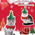 CatHoliday หมวกคริสต์มาสและผ้ากันเปื้อนซานต้า แต่งตัวแมว แต่งตัวสุนัข เสื้อผ้าสัตว์เลี้ยง ชุดเทศกาล