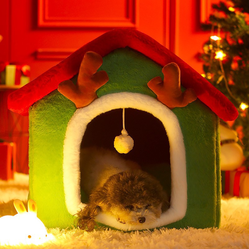 CatHoliday บ้านผ้าคริสต์มาส ที่นอนแมว ที่นอนสุนัข ที่นอนสัตว์เลี้ยง