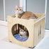 กล่องไม้แมว บ้านแมว ที่นอนแมว