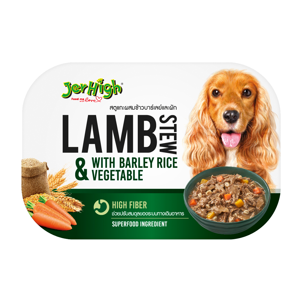 CatHoliday อาหารเปียกเกรดพรีเมี่ยม เจอร์ไฮ JerHigh Superfood Stew อาหารสุนัข