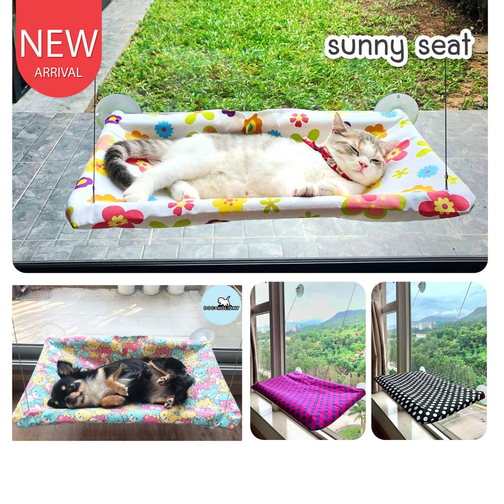 Sunny Seat รุ่นผ้า Canvas ที่นอนแมวติดกระจก