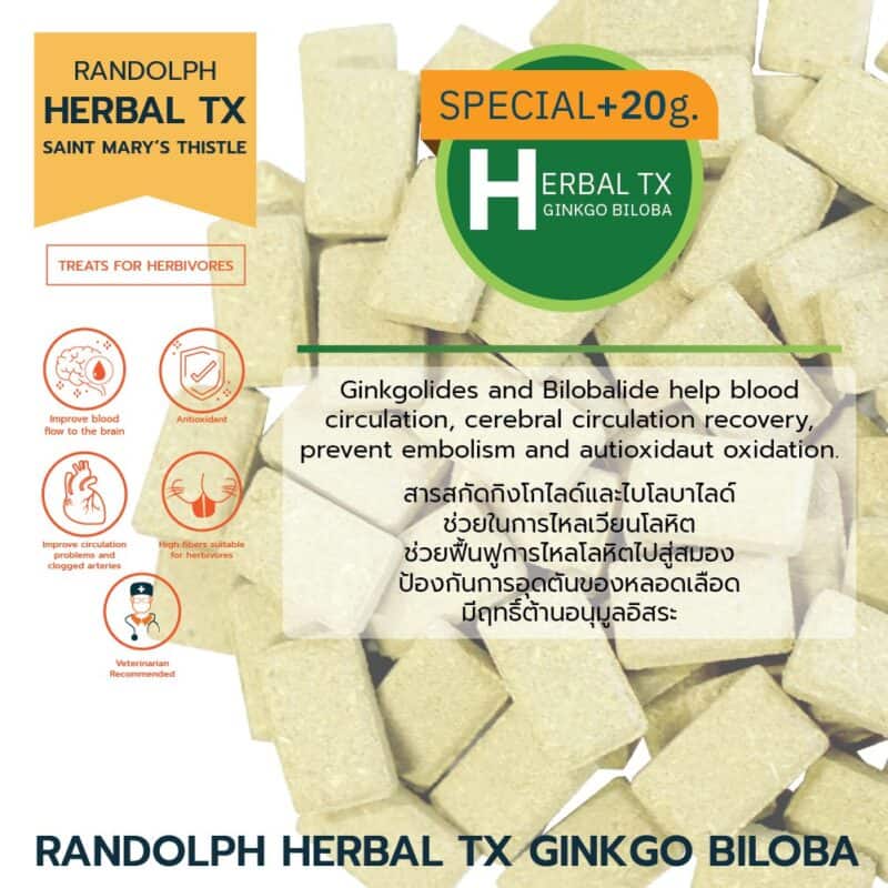 CatHoliday วิตามินเสริม Randolph Supplement อาหารเสริม สำหรับกระต่าย หนู และสัตว์ฟันแทะ - Image 4