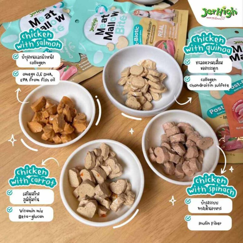 CatHoliday เจอร์ไฮ มีทแมลโลว์ ไบท์ Jerhigh Meat Mallow Bite  ขนมสุนัข - Image 2