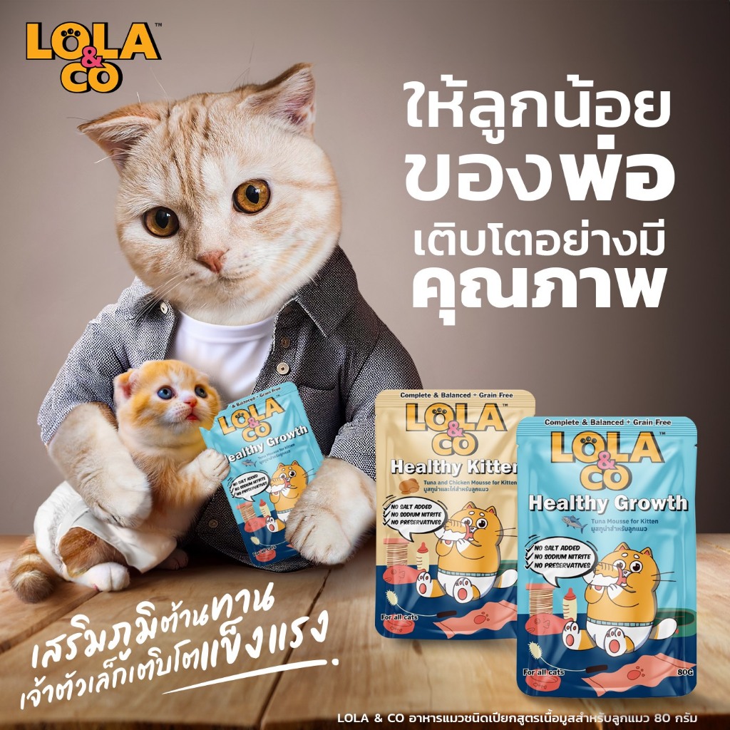 CatHoliday โลล่าแอนด์โค LoLa&Co อาหารเปียกแมว สูตร Complete & Balance - Image 3