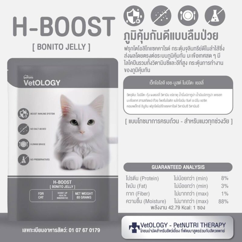 CatHoliday เพ็ทเทอเรีย อาหารเปียก VetOLOGY Boost  สำหรับแมวทุกช่วงวัย - Image 17