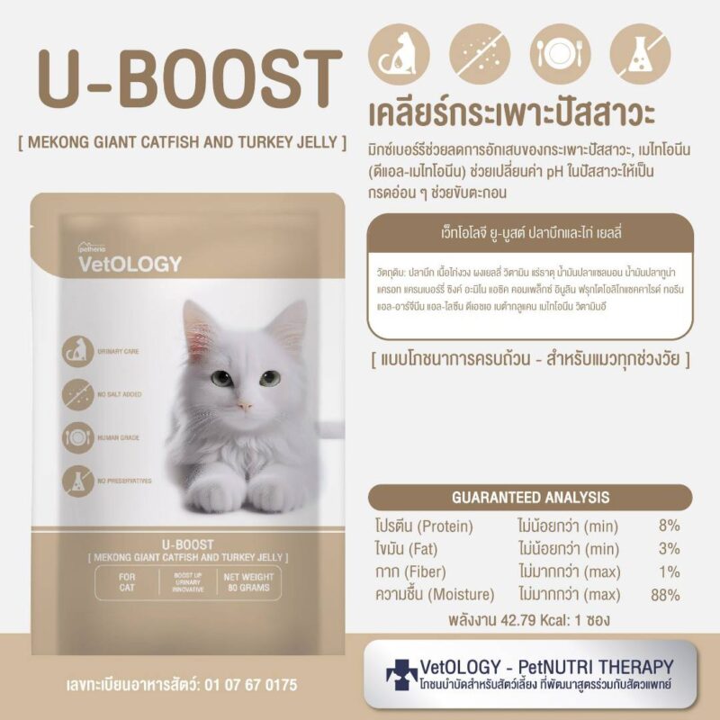 CatHoliday เพ็ทเทอเรีย อาหารเปียก VetOLOGY Boost  สำหรับแมวทุกช่วงวัย - Image 16