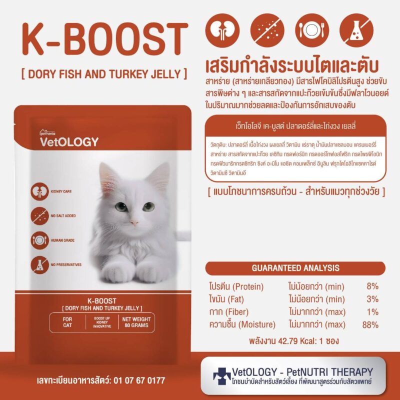 CatHoliday เพ็ทเทอเรีย อาหารเปียก VetOLOGY Boost  สำหรับแมวทุกช่วงวัย - Image 15