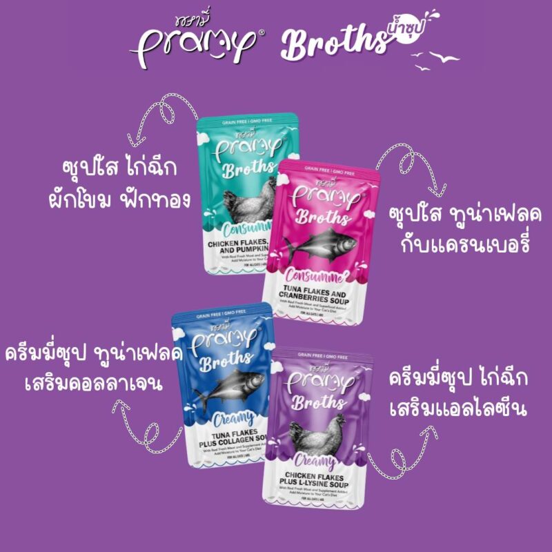 CatHoliday พรามี่ บรอธซุป Pramy Broths อาหารเปียกแมว - Image 2