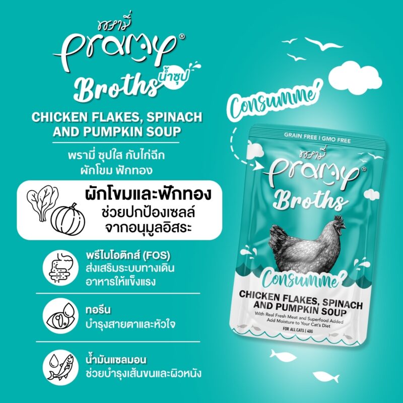 CatHoliday พรามี่ บรอธซุป Pramy Broths อาหารเปียกแมว - Image 7