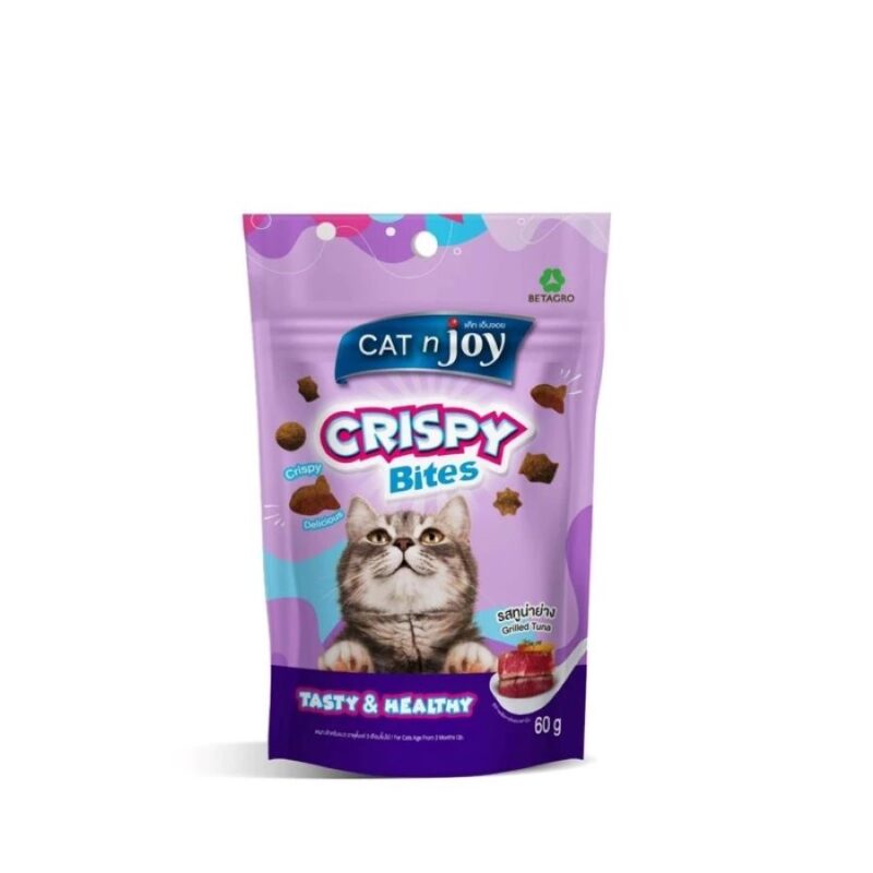CatHoliday Cat n Joy Crispy Bites ❤️😸ขนมแมวกรุบกรอบ คริสปี้ ไบท์ แสนอร่อยน้องแมวรักน้องแมวหลง ขนาด 60g - Image 4