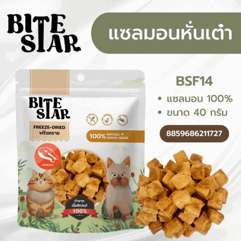 CatHoliday Bite Star [ 40g/60g ] ขนมฟรีซดราย ขนมสุนัขและแมว - Image 2