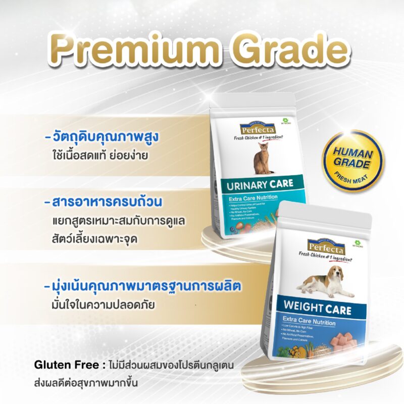 CatHoliday [ 1.2 kg ] Perfecta Care เพอร์เฟคต้าแคร์ อาหารแมว สูตรดูแลพิเศษ อาหารเม็ดแมว - Image 2