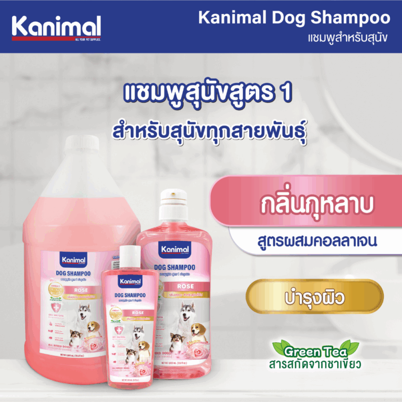 (300ml /1,000 ml) Kanimal Dog Shampoo คานิมอล แชมพูสุนัข บำรุงขน ลดขนร่วง สำหรับสุนัขทุกสายพันธุ์ มีให้เลือกหลายสูตร - Image 2