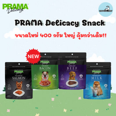 CatHoliday PRAMA Delicacy Snack พราม่า เดลิคาซี่ สแน็ค ขนมสุนัข เนื้อไก่ โปรตีนสูง