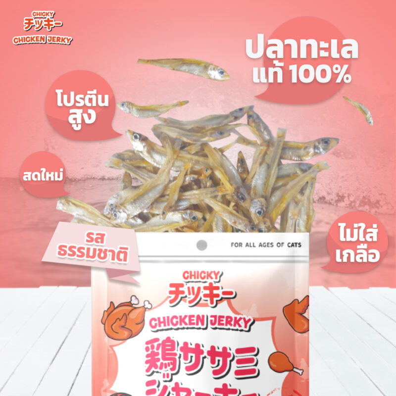 CatHoliday [ 30g-45g ] ขนมแมว Chicky Chicken Jerky คัดสรรเนื้อแท้ โปรตีนสูง ไขมันต่ำ ไม่แต่งสีแต่งกลิ่น - Image 2