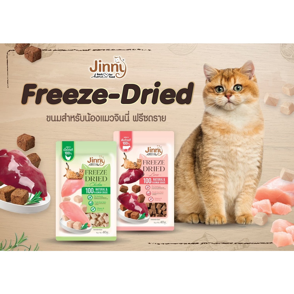 CatHoliday จินนี่ ฟรีซดราย Jinny Freeze-Dried ขนมแมว อาหารแมว ขนมสัตว์เลี้ยง - Image 9