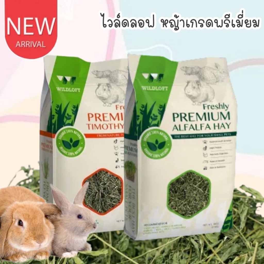 CatHoliday หญ้าอัลฟาฟ่า หญ้าทิโมธี Wildloft เกรดพรีเมียม ขนาด 510 กรัม หญ้ากระต่าย